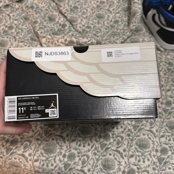 Air Jordan 2 Chicago 2022 Size 11.5 New/DS OG all - Picture 11 of 11